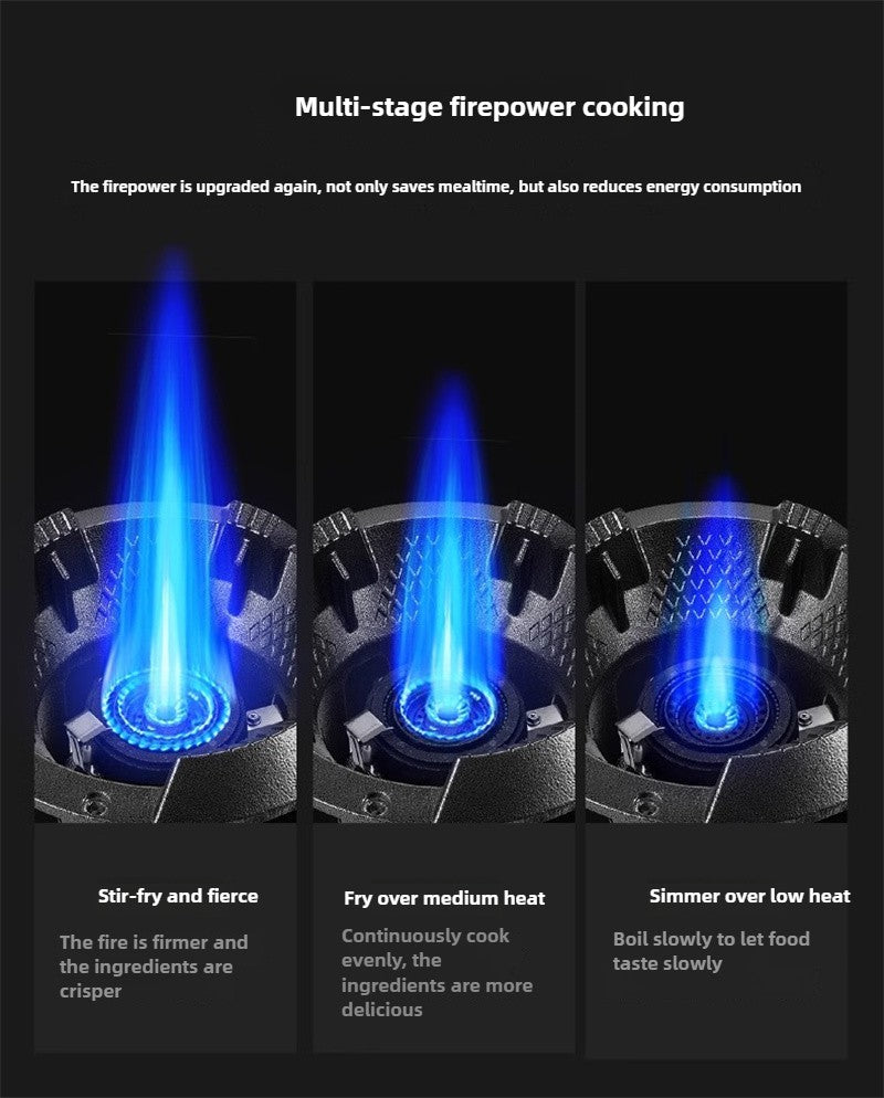Fogão de Baixa Pressão com Chama Forte, Proteção contra Extinção de Chamas por Ventilador, Tubulação de Gás Natural, Fogão Comercial a Gás com Economia de Energia