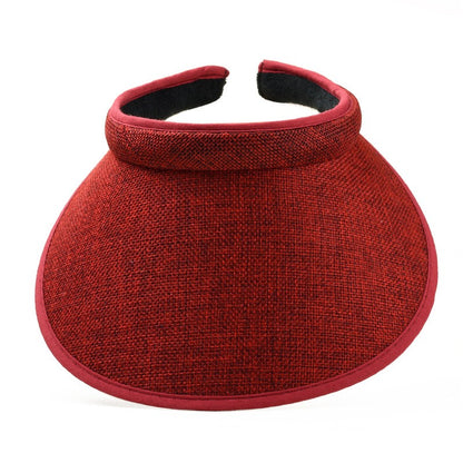 Fashion Summer Empty Top Sun Hat Women's Casual Adjustable Sun Visor Caps Girls Boy Outdoor Sea Beach Trip Cap Casquette