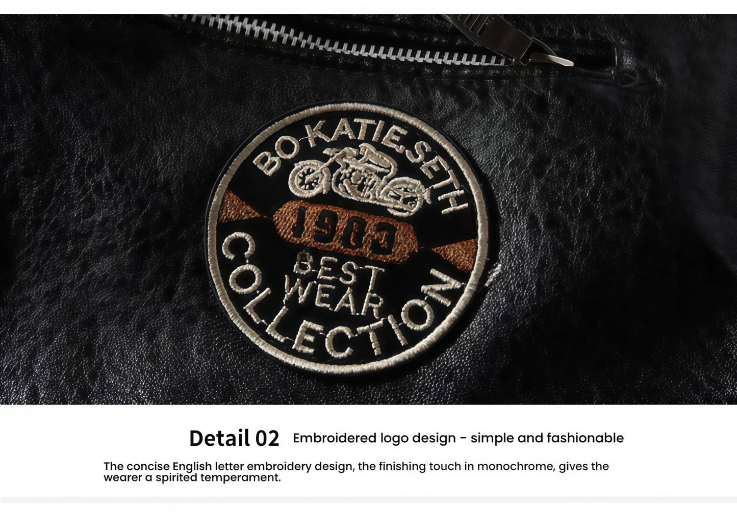 Modern PU Leather Motorcycle Biker Jacket Pilot Coat with Fleece Lining Tough Guy Men's Stylish Riding