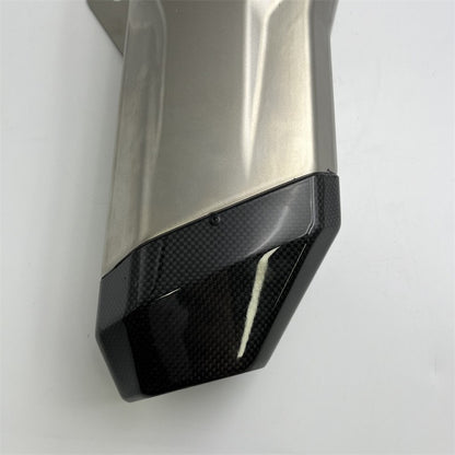 51mm Universal Motorcycle Exhaust Motocross Exhaust Muffler carbon Fiber End Cap For F750GS F850GS R1200GS