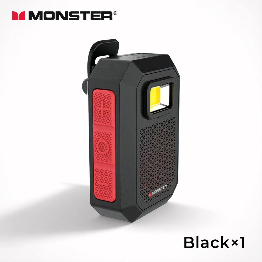 Monster X901 TWS Stereo Bluetooth Speaker Wearable Magnetic Clip-on Portable Bluetooth Sound Box IPX67 Waterproof Subwoofer