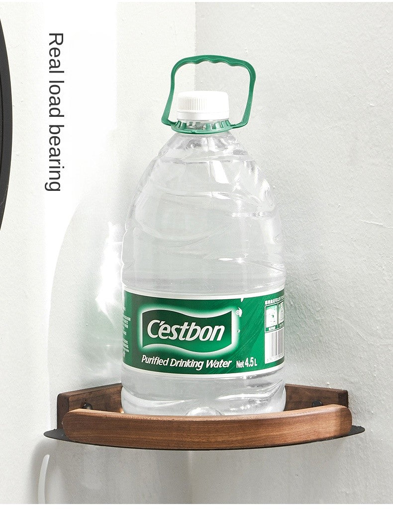 bathroom shelves wall mounted toilet and bathroom storage solid wood non perforated triangular frame wall corner rack