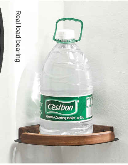 bathroom shelves wall mounted toilet and bathroom storage solid wood non perforated triangular frame wall corner rack