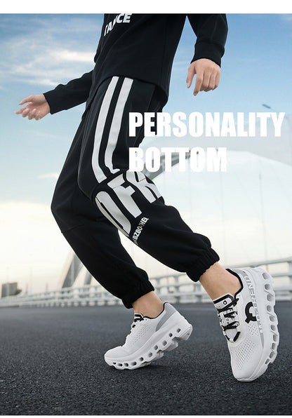 Tênis Masculino com Amortecimento para Corrida Tênis Esportivo Leve Casual Masculino Antiderrapante Tênis Esportivo para Viagens ao Ar Livre Caminhada