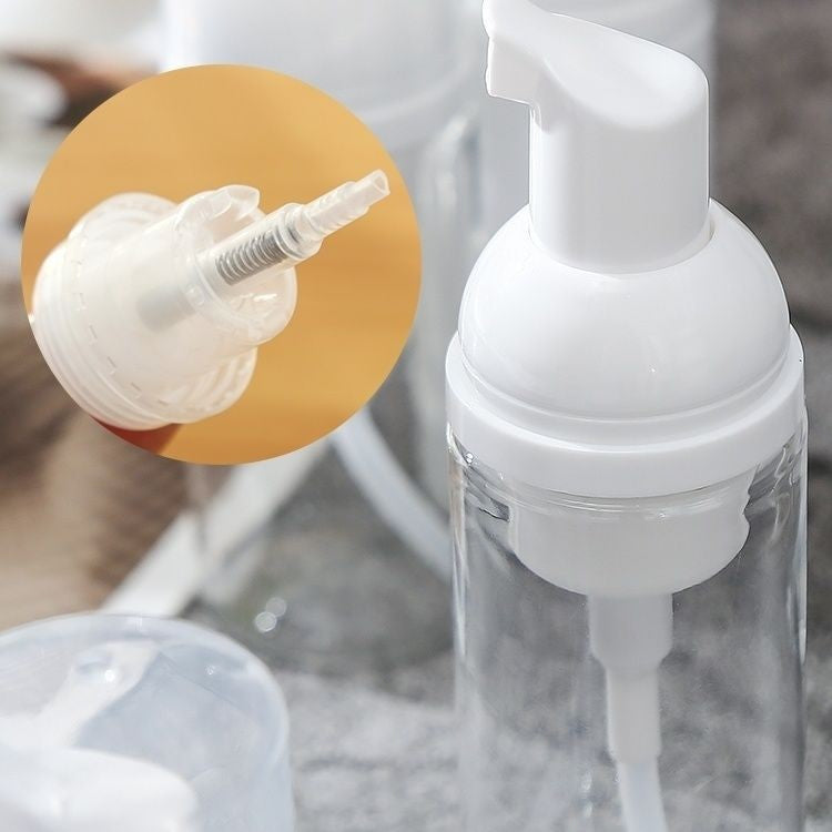 10/30/60PCS portable press mousse foam bottle, white pet plastic bottle cleansing milk bottle bottle wholesale Clean one's teeth