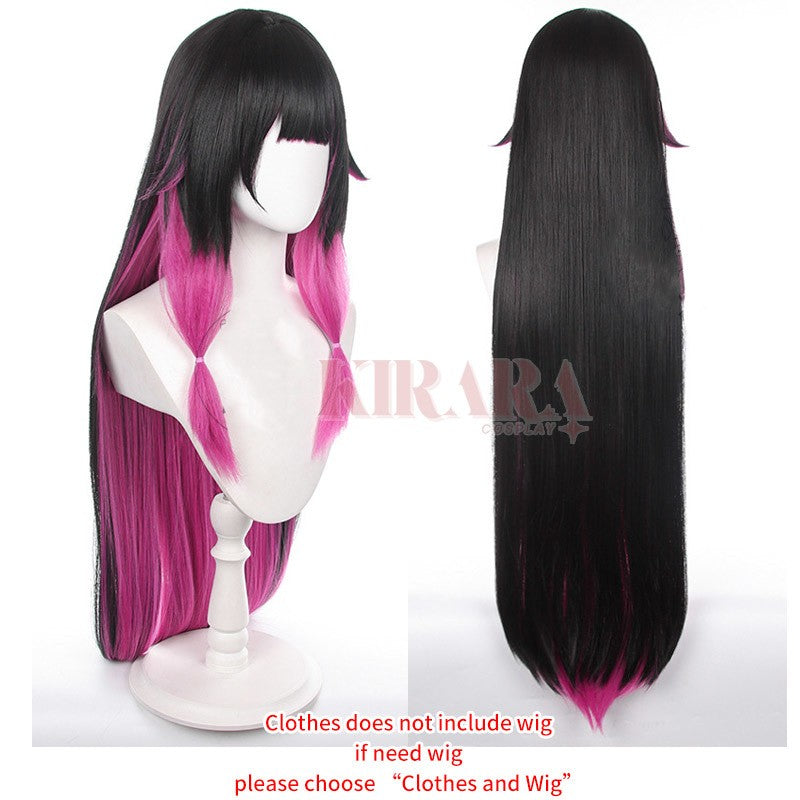 Game Impact Damselette Columbina Cosplay Costume Wig Hair for Women Cosplay Halloween Fatui Role Play Party Dress Outfits