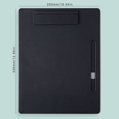 A4 leather writing clip, business folder, data book, office storage menu clip, contract book clip, music score clip