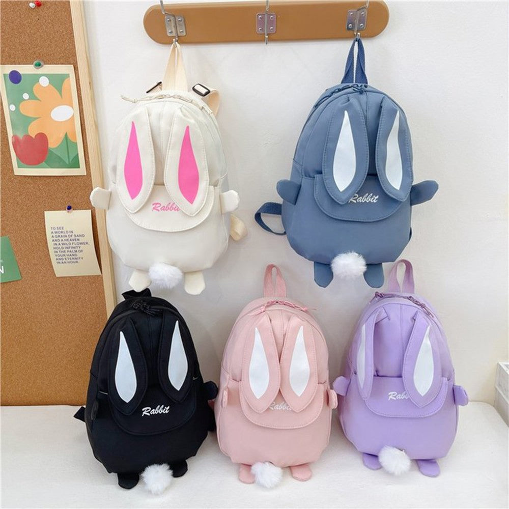 Bolsas de escola infantis de moda, mochilas portáteis de coelho, mochilas de viagem infantis, mochilas escolares fofas para meninos e meninas, bolsa de peito