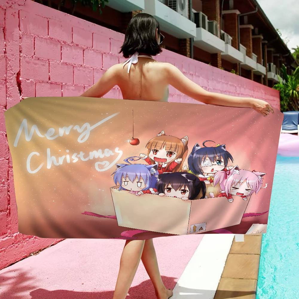 Spice And Wolf Beach Towel For Kids Personalized Bath Towel Pool Towel Vacation Gift Picnic Towel Party Gift