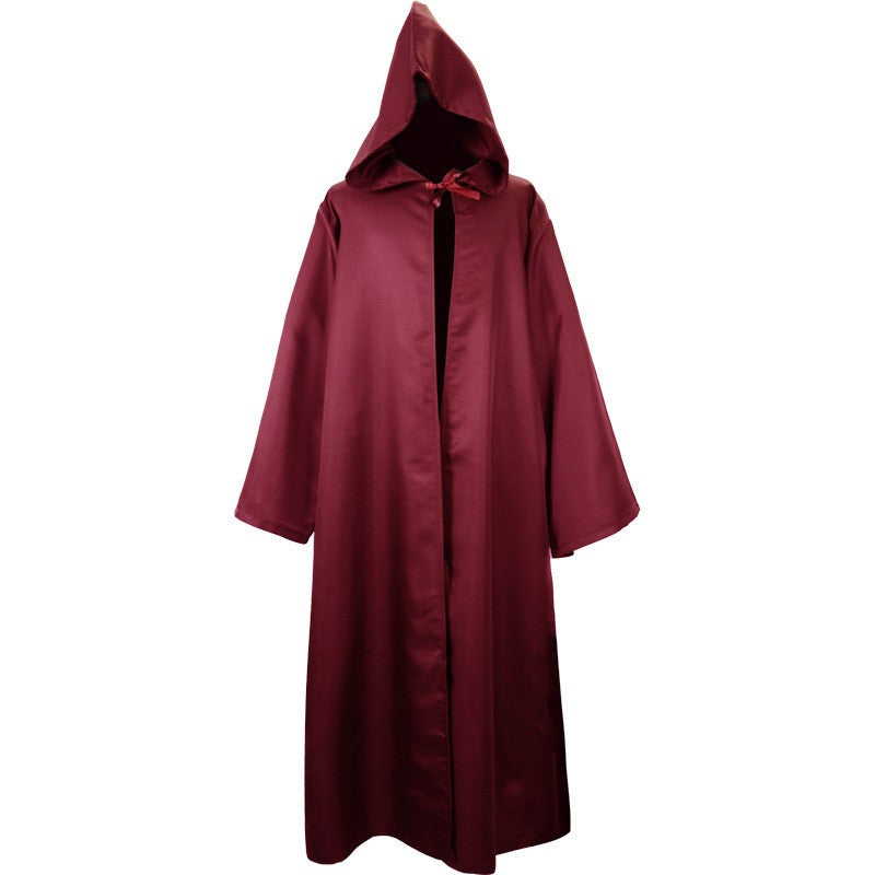Obi Wan Kenobi Men Robe Jedi Knight Tunic Costume Hooded Uniform Full Set for Halloween Carnival Role Playing Costume