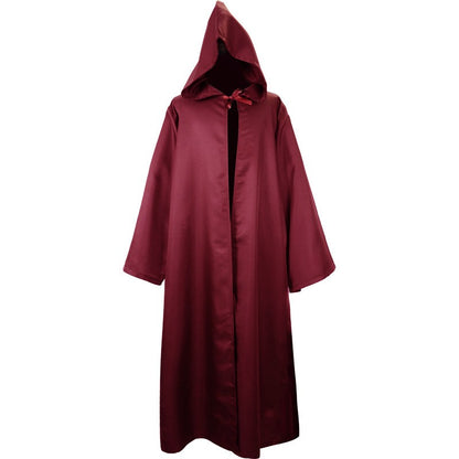 Obi Wan Kenobi Men Robe Jedi Knight Tunic Costume Hooded Uniform Full Set for Halloween Carnival Role Playing Costume