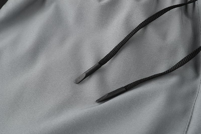 Men's two-piece sports shorts quick drying running fitness gym sports basketball shorts with lining