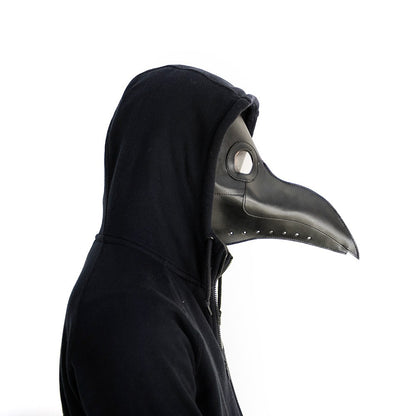 New Funny Medieval Steampunk Plague Doctor Bird Mask Latex Punk Cosplay Masks Beak Adult Halloween Event Cosplay Props Black