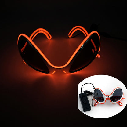 Halloween Funny Sunglasses Boys Girls Personalized Eyewear Alien Style Party Glasses Luminous Neon Light Flashing For Halloween