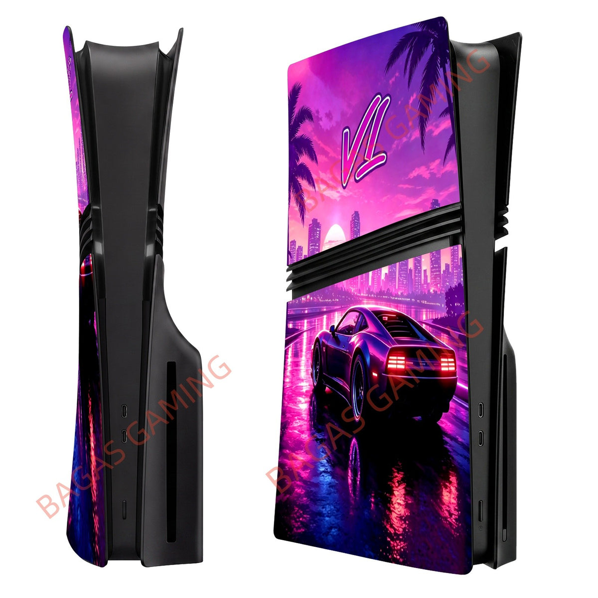 New GT Faceplate for PS5/Slim/Pro Disc Edition Anti-Scratch Case ABS Replacement Cover Skin for PS5 Console CD-ROM Accessories