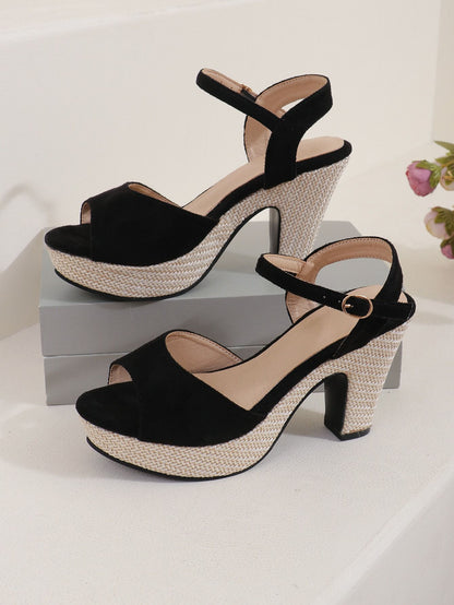 Women Comfortable Heeled Sandals Women Platform Fish Fashion Shoes Summer High Heels Sandals 2024 New Trend Shoes for Women