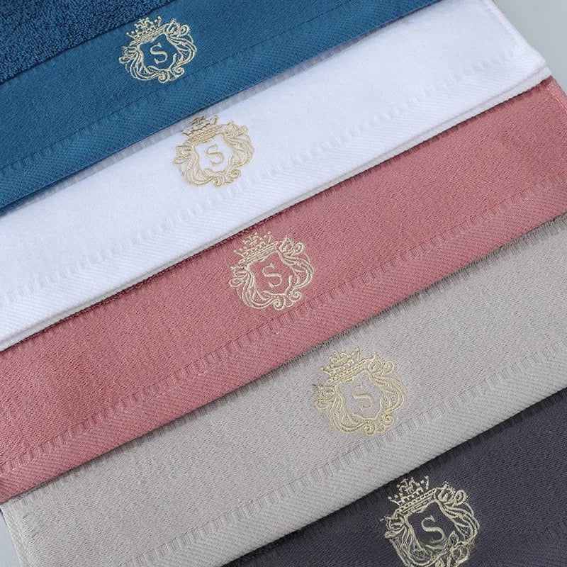 1/5/10PCS Bathroom Cotton Towel 35x75cm 70x140cm Hand Face Bath Towel Soft Gift Absorbent Sport Absorbent Towel ?? ?? Blue White