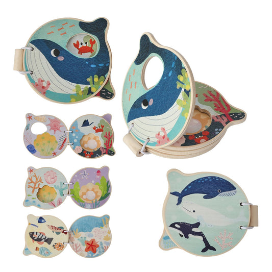 Baby Toys for 0 12 Months Cloth Book Early Educational Sensory Book Baby Soft Books Fluffy Cartoon Elephant Books With Mirror