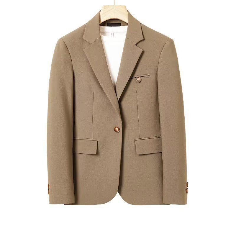 WVGA Spring Autumn New Man Turn-Down Collar Long Sleeve Blazers Niche Chic Casual Straight Suit Pants Two Pieces Sets Ins W14294