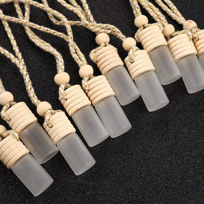 10 Pcs 5ml Car Perfume Bottle for Essential Oils Air Freshener Auto Ornament Car-styling Perfume Pendant Hot Car Accessories