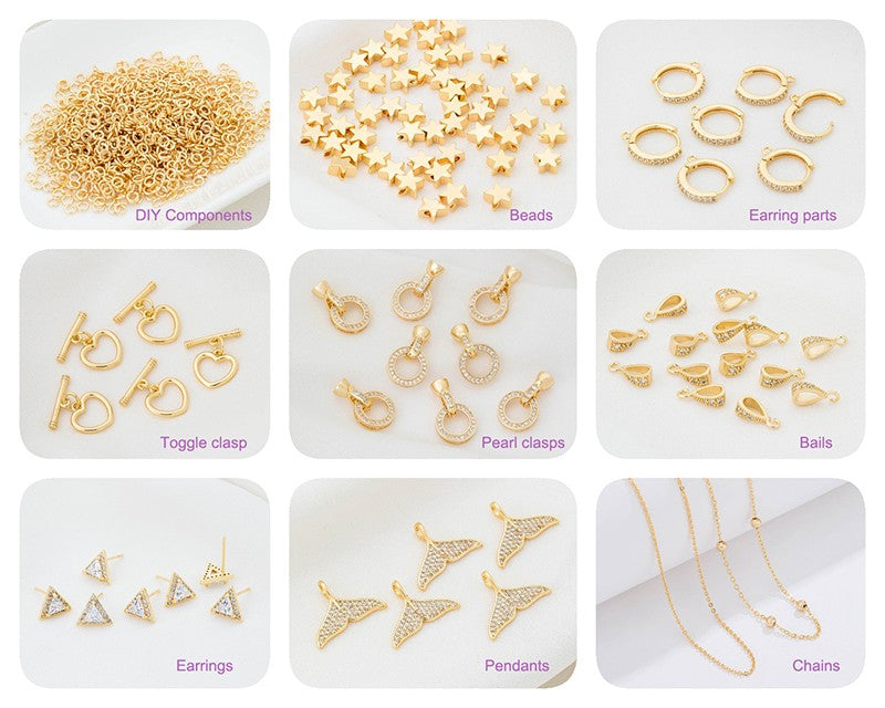 2/3/4mm Hollow Cube Beads 18k Gold Plated Brass Spacer Beads,Separators For Beads,DIY Jewelry Making Supplies Wholesalele