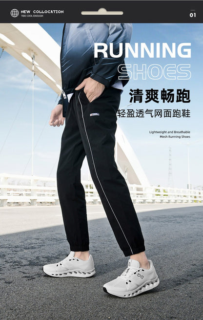 Men Casual Sports Running Shoes Marathon Air Cushion Breathable Lightweight Men Comfortable Athletic Nonskid Sneakers Outdoor