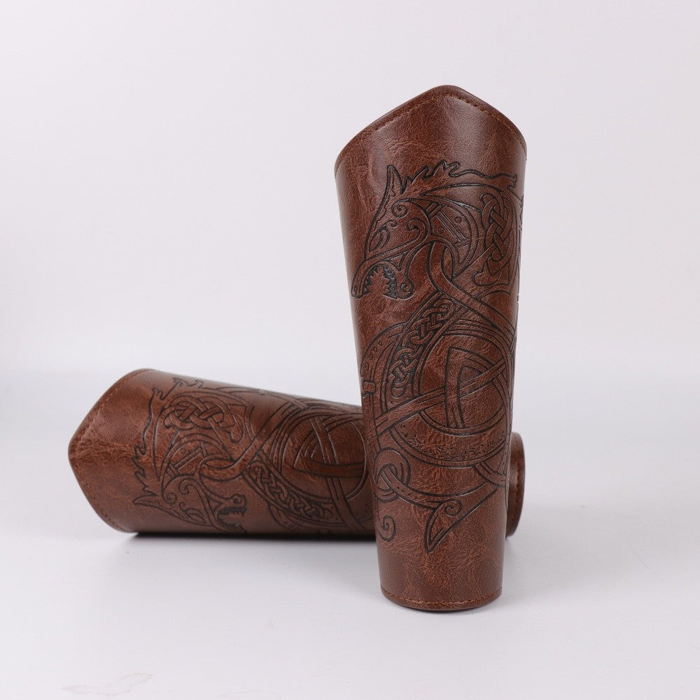 1/2PCS Adjustable Buckles Bracers Cosplay Gauntlets Historical Reenactment Gears For Medieval Reenactment