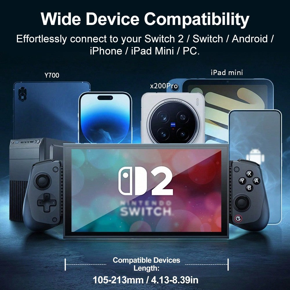 GameSir X5s Phone Gamepad for Android iOS Nintendo Switch 2/1 PC Wireless Controle Tri-mode Connectivity Hall Effect Sticks