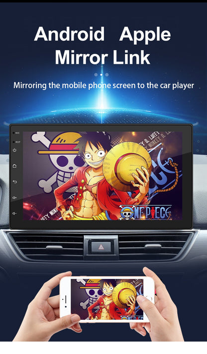 BQCC 7" Quad Core RAM ROM 2GB 32GB Android 13 ASP 16EQ WIFI GPS Navegação Rádio Automotivo Mirrorlink Carplay Car Palyer Para Universal