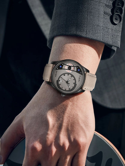 TOMI Set Gift Box for Men's Minimalist Business Quartz Watch Luxury Versatile Double Strap Detachable Watch Festival Gift