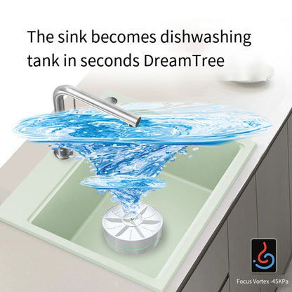 Portable Mini Ultrasonic Dishwasher USB Wireless Fruit Vegetable Dish Washer Electric Kitchen Home Dish Washing Machine Cleaner