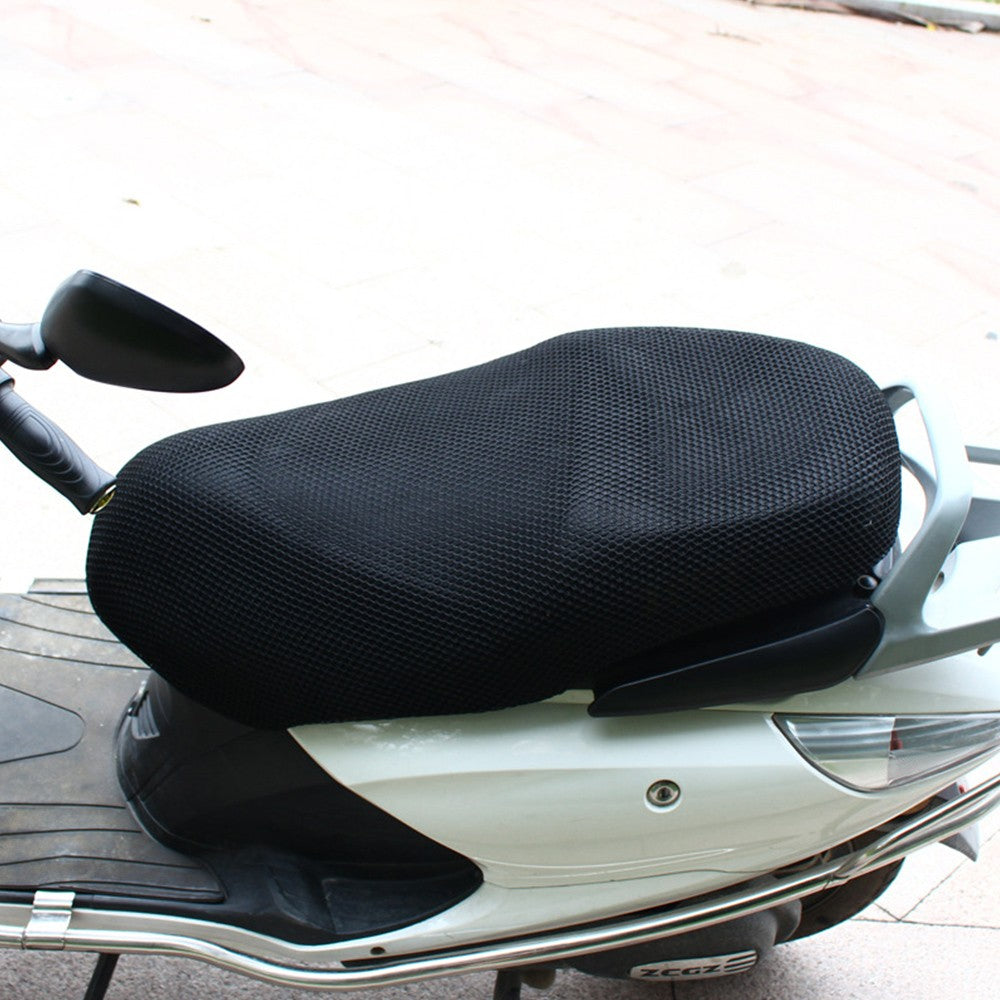 AUTCOAT 1 Peça Capa de Assento de Moto Scooter Ciclomotor Malha 3D Respirável Almofada Antiderrapante S-6XL