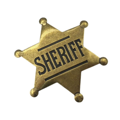 Woody Sheriff Deputy Badges Cosplay Props Metal Sheriff Brooch 2026 Movie Story Cowboy Decor Favors Supplies Halloween Gifts