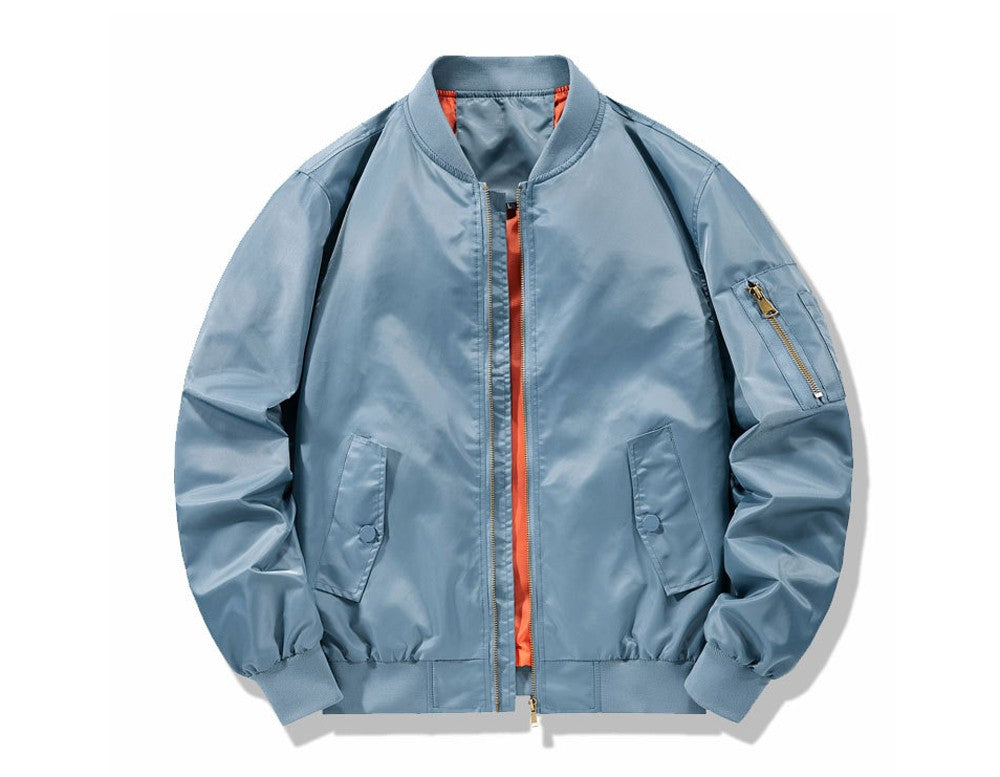 Spring Autumn Men's Bomber Jackets Fashion Men Retro MA-1 Pilot Zipper Coats Men Windbreaker Baseball Uniform Sports Jacket 6XL