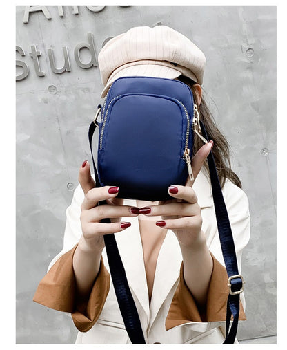 MultiLayer Waterproof Women Shoulder Bag Multifunctional Wallet Crossbody Bag Outdoor Sports Lightweight Phone Purse With Zipper