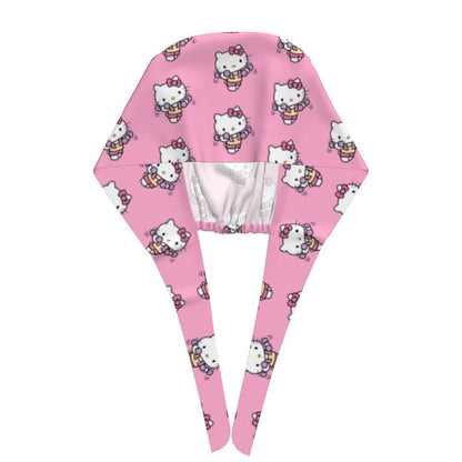 Custom Hello Kitty Medical Staff Scrubs Hat Women Men Cartoon Chara For Chef Hat Scrub Caps