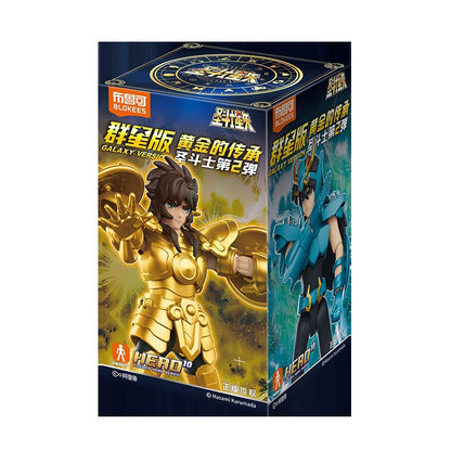 BLOKEES Gold Saints Stars Series Wave1- 4 Blind Box | Saint Seiya Licensed Action Figure Set for Anime Collection & Gift