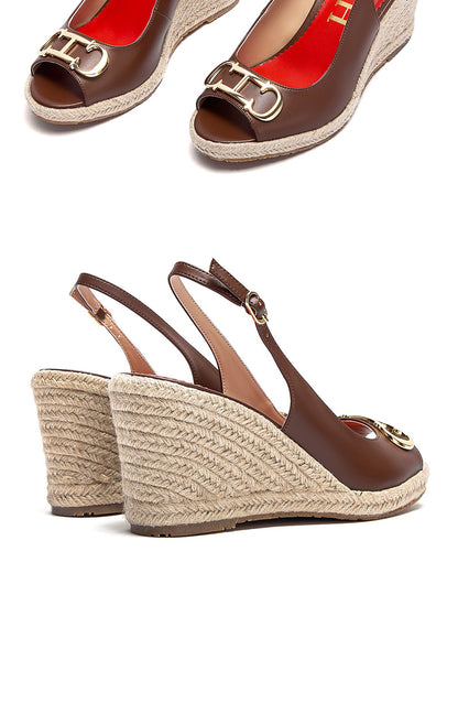 CHCH Women's Sandals Summer New Wedge Fish Mouth High Heel Open Toe Platform Summer Formal Shoes 8.5cm