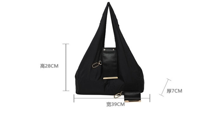 1PCS PU Polyester High Quality Hanging Bag for Shopping Large Capacity Foldable Portable Shopping Bag,Storage bag