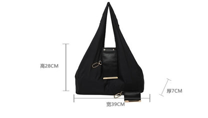 1PCS PU Polyester High Quality Hanging Bag for Shopping Large Capacity Foldable Portable Shopping Bag,Storage bag