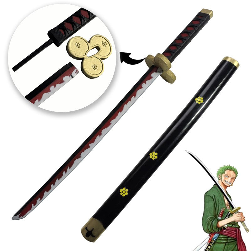 One Piece Cosplay Roronoa Zoro Katana Sword PU Trafalgar Sword Law Role Playing Yuki Samurai prop Party toy Sword 72cm