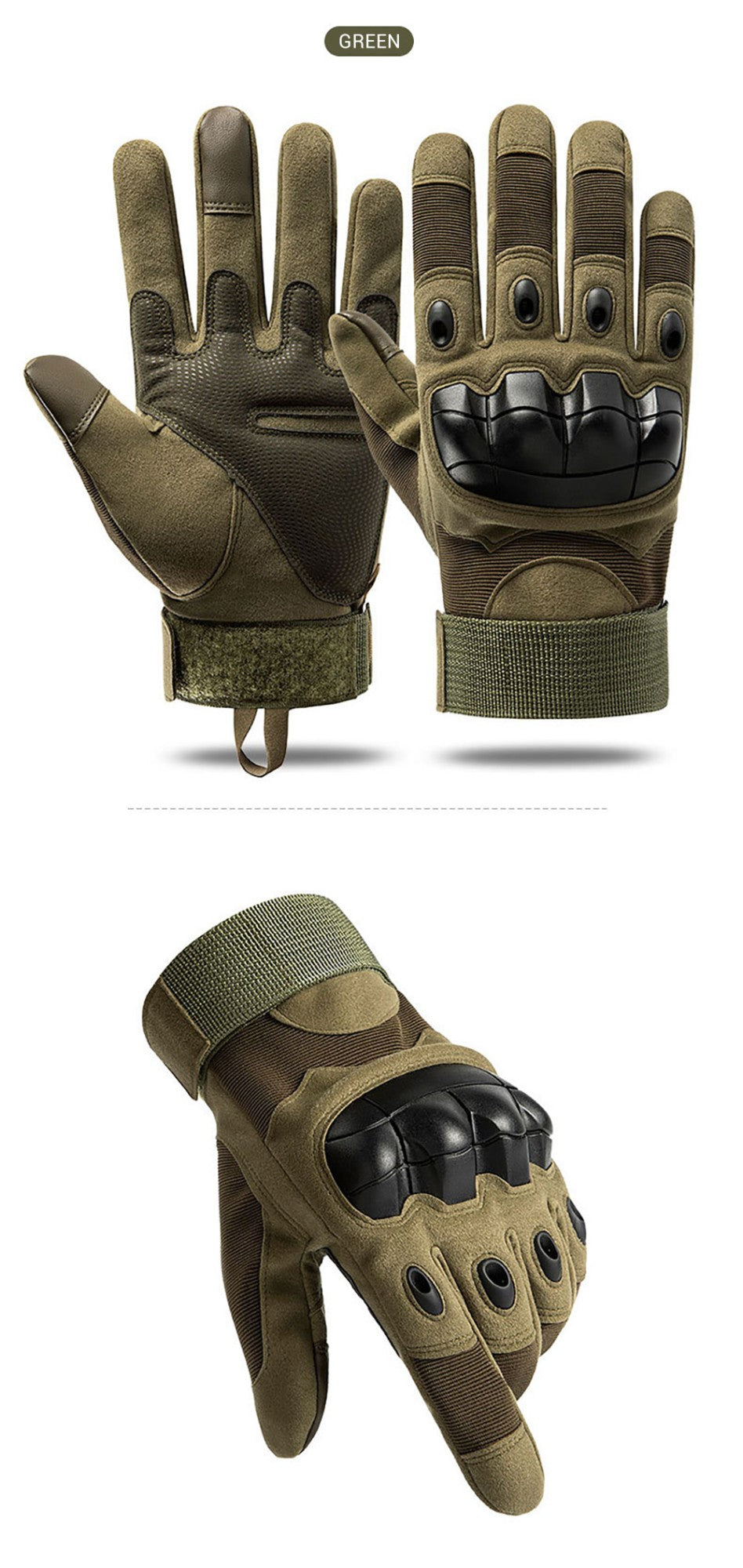Luva de moto masculina com tela sensível ao toque, para motociclismo e motocross, proteção de dedo inteiro, Luvas Moto Preto