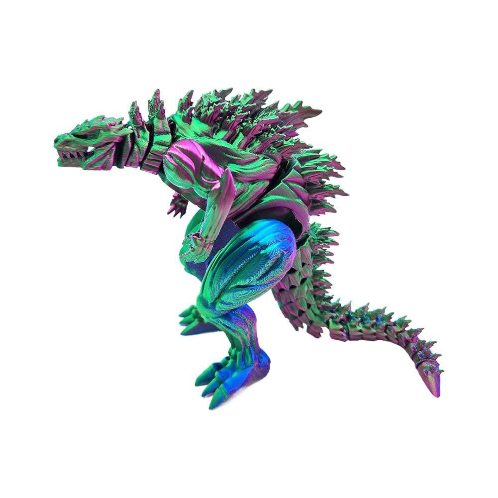 Enfeite de Dragão Impresso em 3D Enfeite de Mesa Dinossauro Boca Grande 3D Animais Casa Escritório Artesanato Figuras Impressas Presentes de Natal