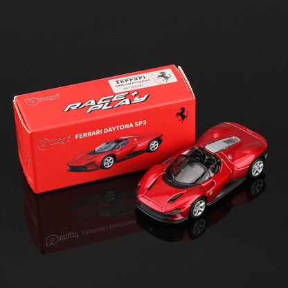 Bburago 1:64 Ferrari Daytona SP3 812 Competizione Carro Modelo Liga Miniatura Veículos Fundidos Brinquedo Coleção de Presente