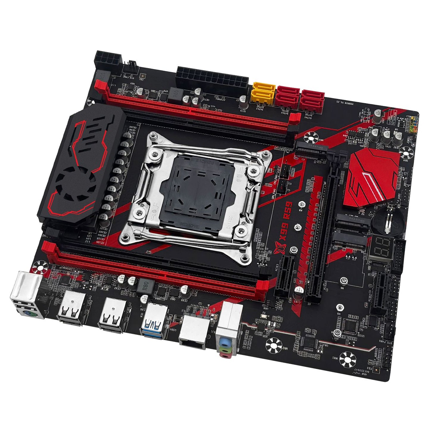 Placa-mãe MACHINIST X99 RS9 com kit opcional de processador Xeon E5 2680 V4 LGA 2011-3 e conjunto de memória ECC DDR4 de 16 GB 2400 MHz USB3.0