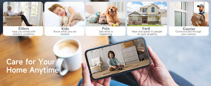 4MP WIFI IP Camera Rechargeable Battery Outdoor Surveillance Camera Color Night Vision Security Camera Home Baby Monitor