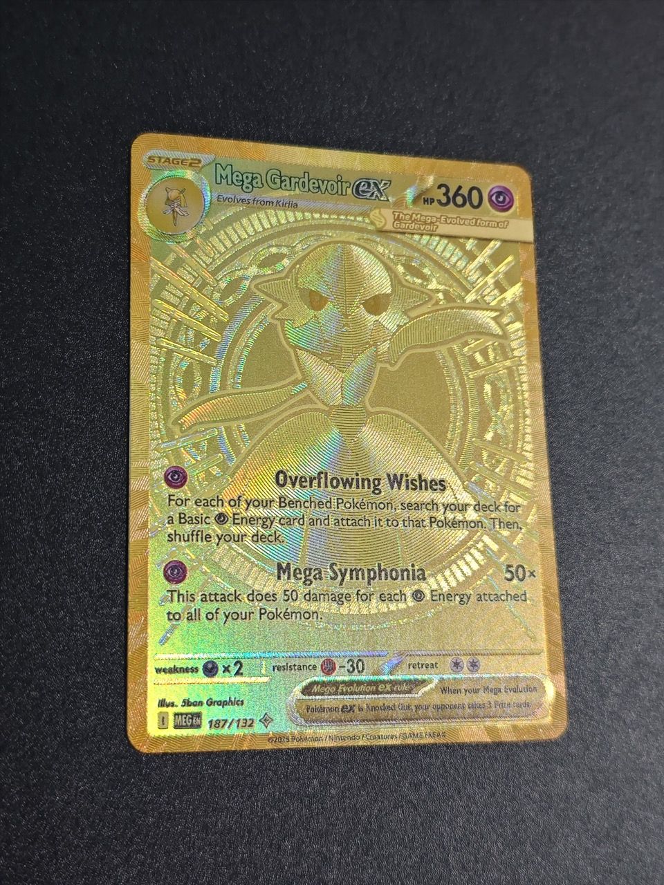 PTCG Mega Gengar ex Carta Flash Japonesa de Textura Rara de Alta Qualidade Diy Feita por Fãs Gardevoir Clássico Anime Coleção de Cartas de Brinquedo