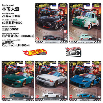 Hot Wheels Boulevard 1:64 2025 Mix GJT68 Miniatura de Liga Fundida Corpo Chassi Modelos Colecionáveis Premium Carros Coleção Presente
