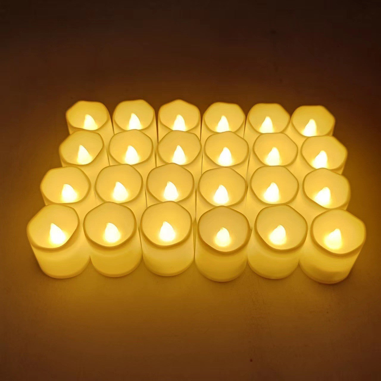 24Pcs Flameless LED Candle Lights Creative Wishing Led Tea Lamp Warm White Halloween Wedding Christmas Decoration Candle Light