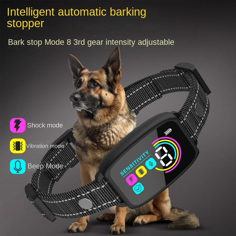 Coleira Inteligente para Cães Antilatido Dispositivo de Parada Automática Treinamento de Cães Elétrico Antirruído Antilatido À Prova D'Água